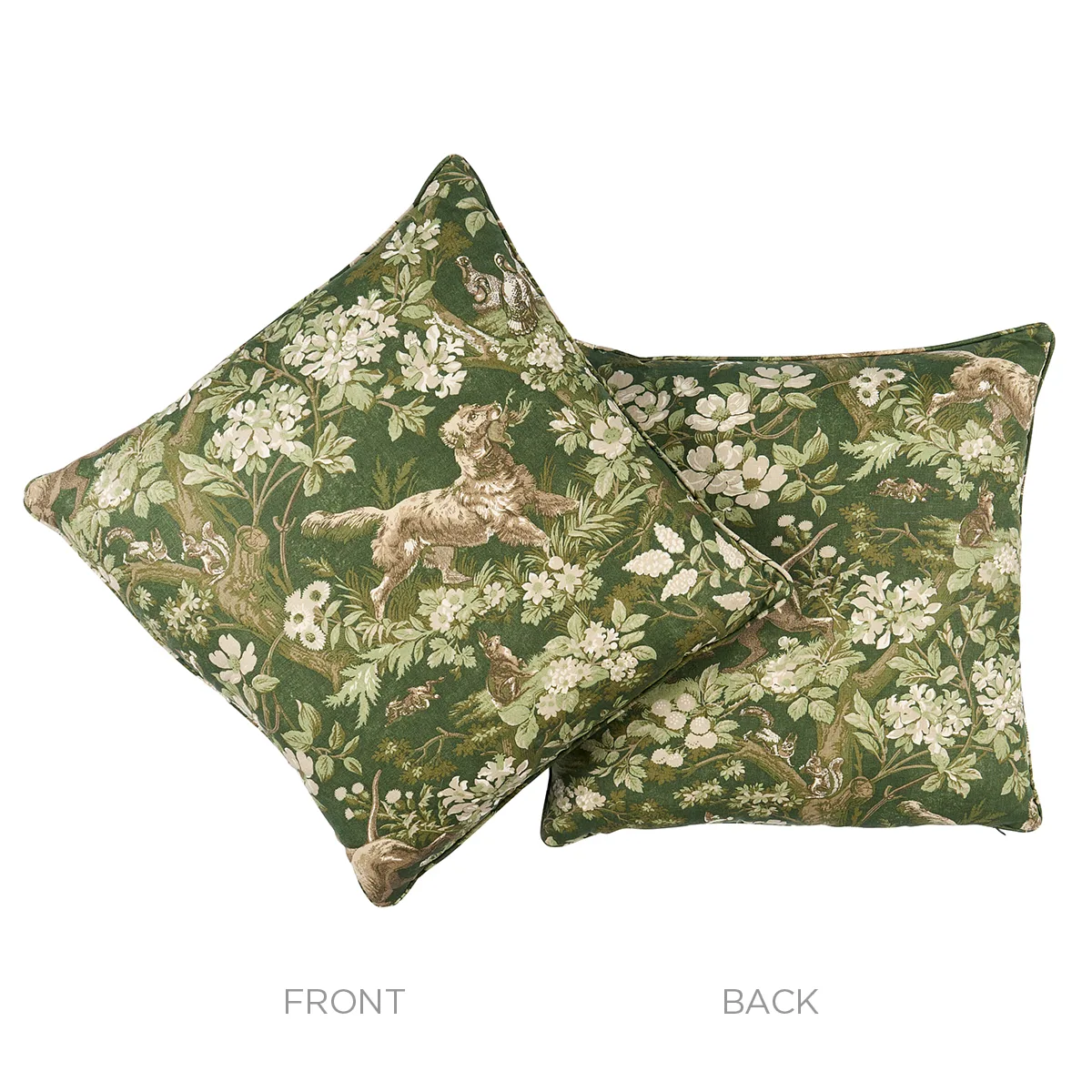 SO18226105 | Hound Meadow Pillow - Forest Schumacher Hound Meadow Pillow in Forest (SO18226105)