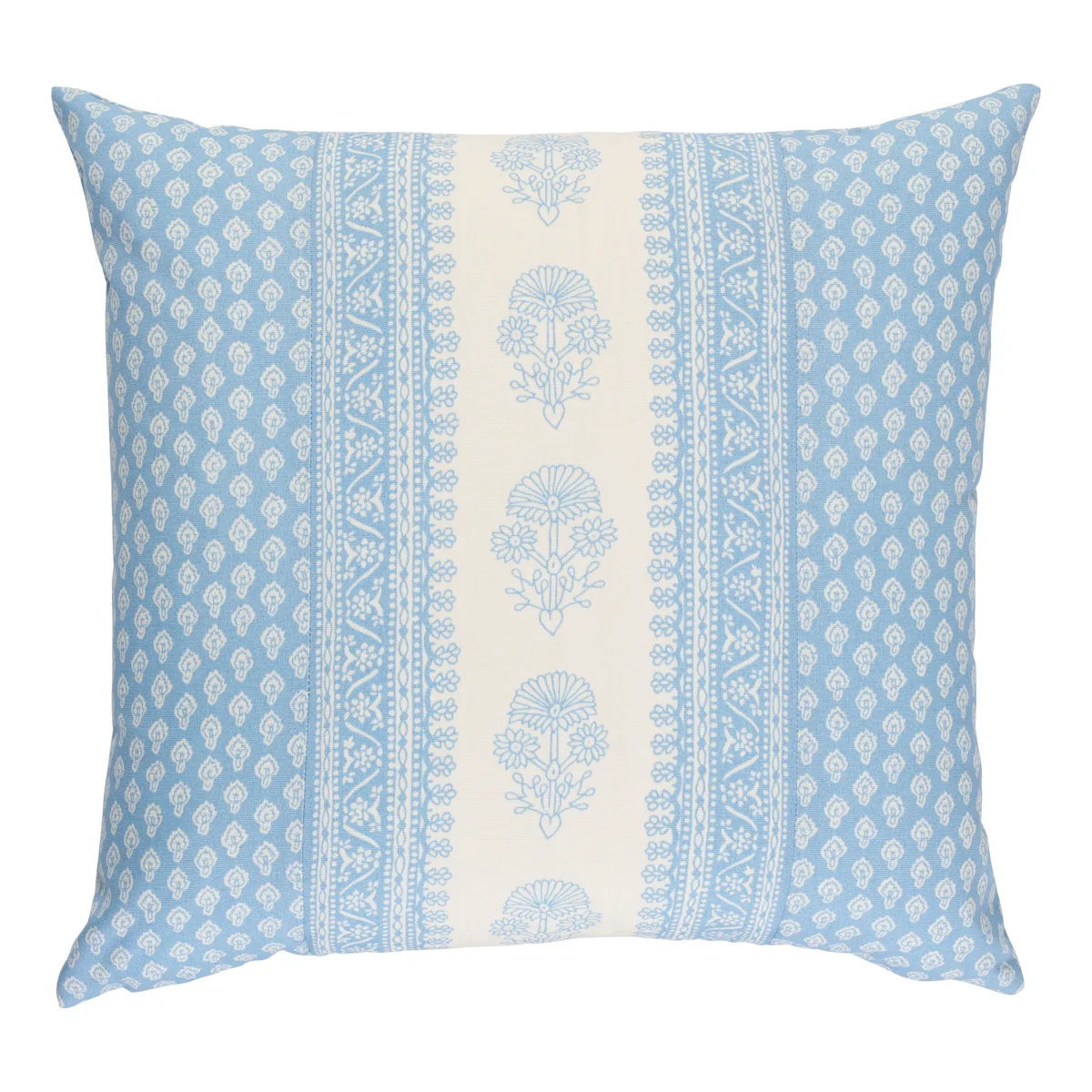 Schumacher Hyacinth I/O Pillow in China Blue