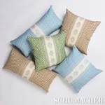 Hyacinth I/O Pillow - China Blue Schumacher Hyacinth I/O Pillow in China Blue