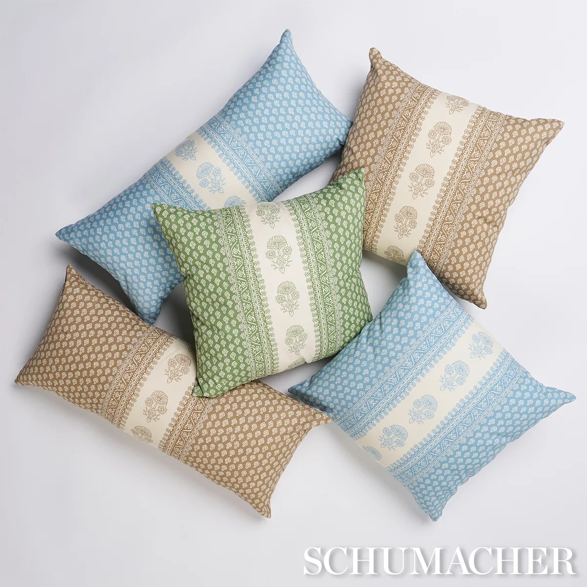 Hyacinth I/O Pillow - China Blue Schumacher Hyacinth I/O Pillow in China Blue