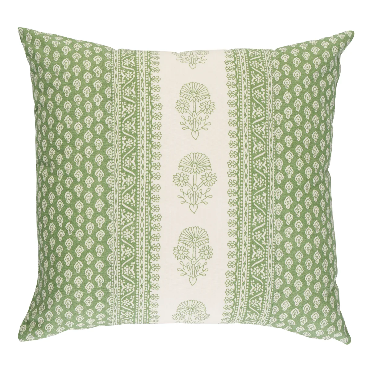 Schumacher Hyacinth I/O Pillow in Leaf Green