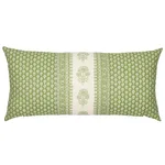 Schumacher Hyacinth I/O Pillow in Leaf Green
