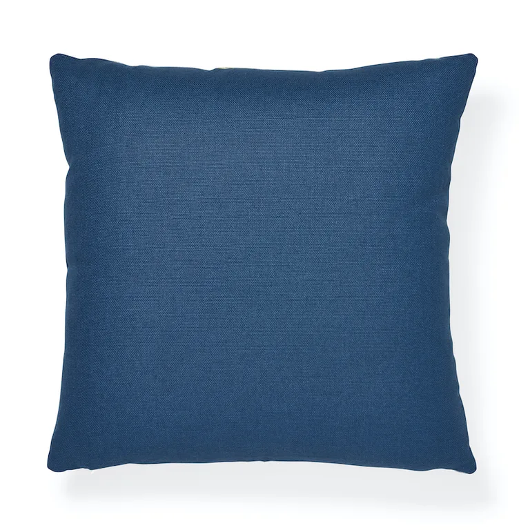 Schumacher Ibiza Flamestitch Pillow in Pool (SO7346005)