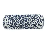 Schumacher Iconic Leopard Bolster Pillow in Ink (SO17572016)