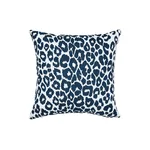 Schumacher Iconic Leopard I/O Pillow in Navy (SO17732304)