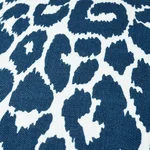 Schumacher Iconic Leopard I/O Pillow in Navy (SO17732304)
