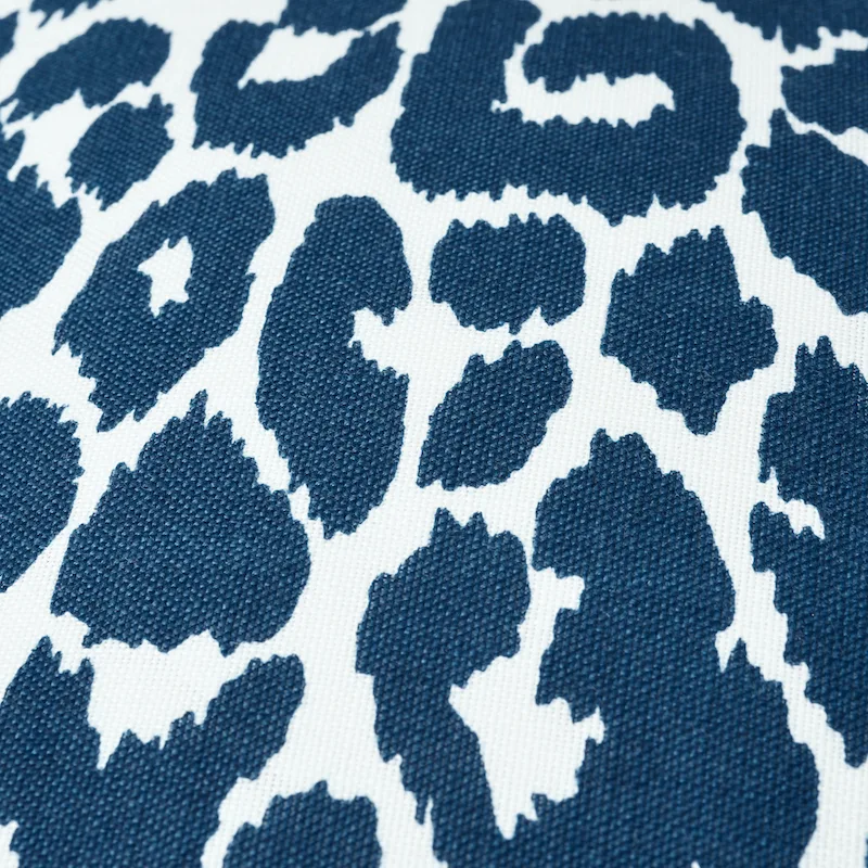 Schumacher Iconic Leopard I/O Pillow in Navy (SO17732304)