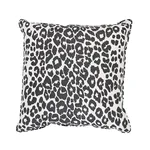Schumacher Iconic Leopard Pillow in Graphite