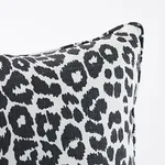 Schumacher Iconic Leopard Pillow in Graphite