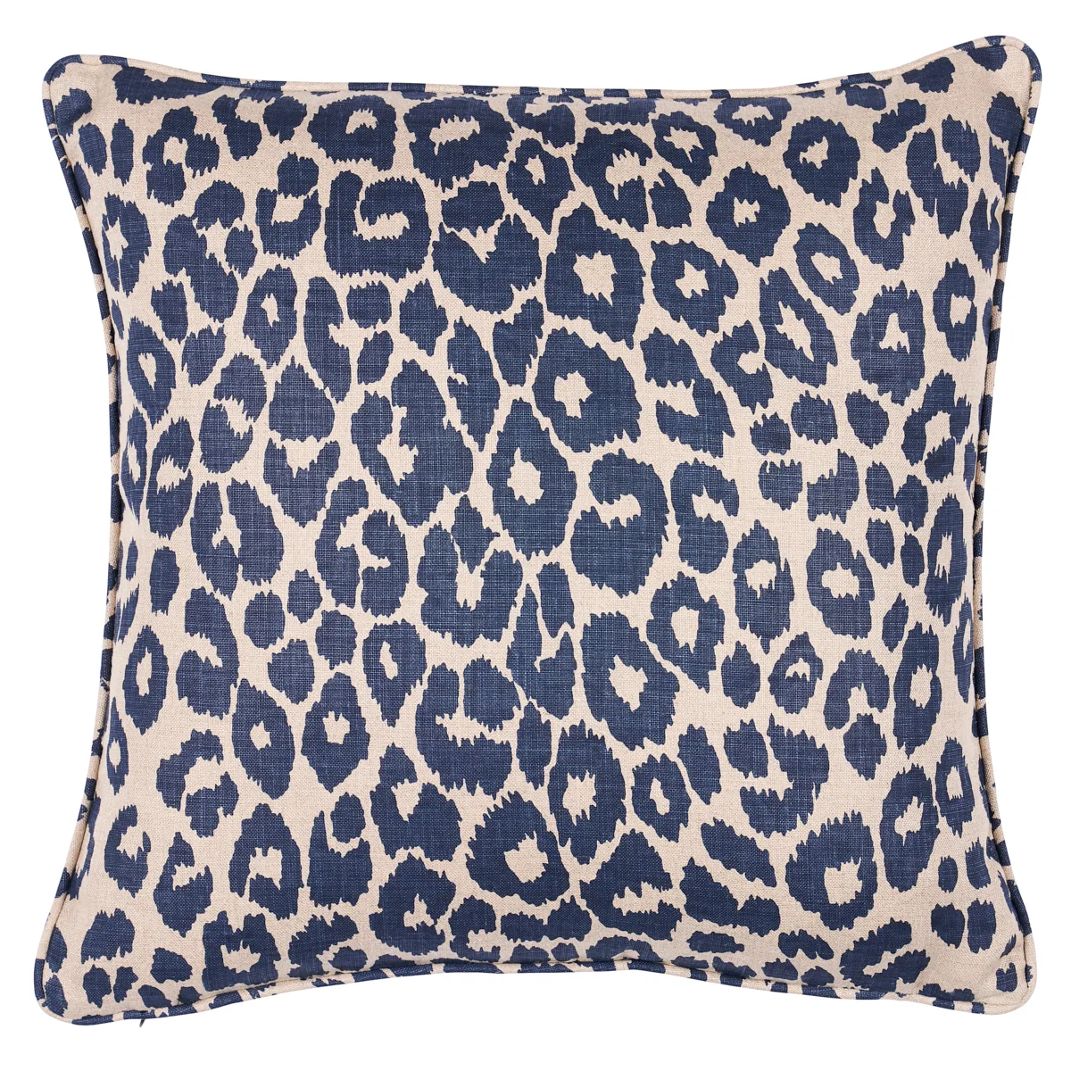 Schumacher Iconic Leopard Pillow in Ink/Natural (SO17572404)