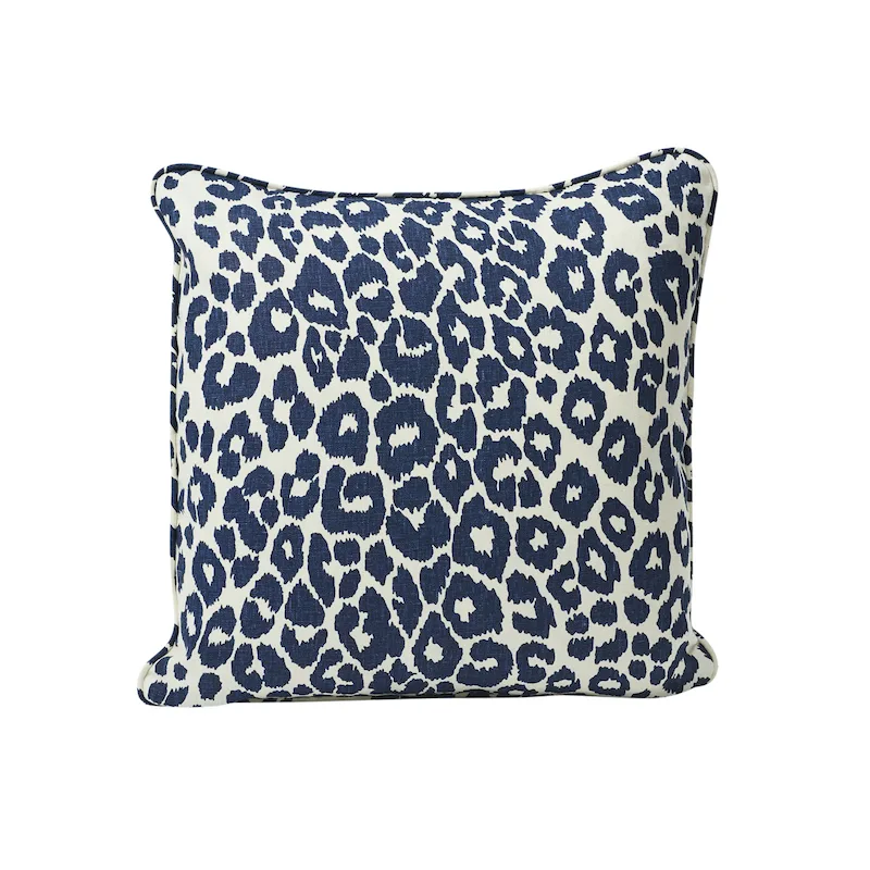 Schumacher Iconic Leopard Pillow in Ink (SO17572004)