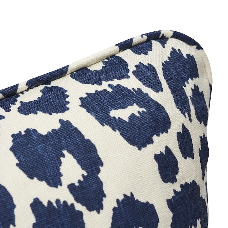 Schumacher Iconic Leopard Pillow in Ink (SO17572004)