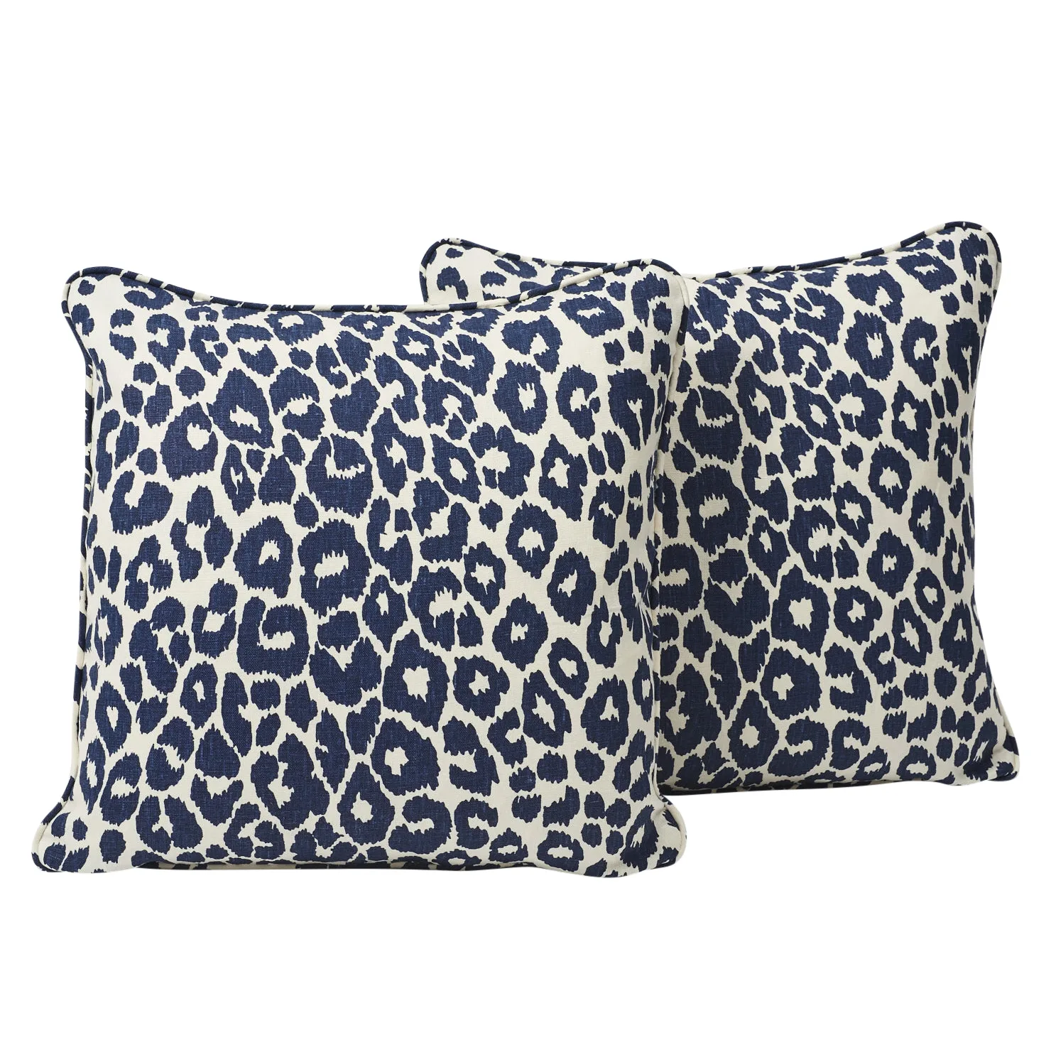 Schumacher Iconic Leopard Pillow in Ink (SO17572005)