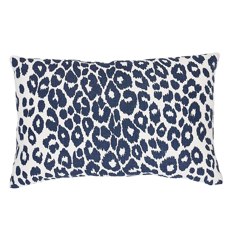 Schumacher Iconic Leopard Pillow in Ink (SO17572015)