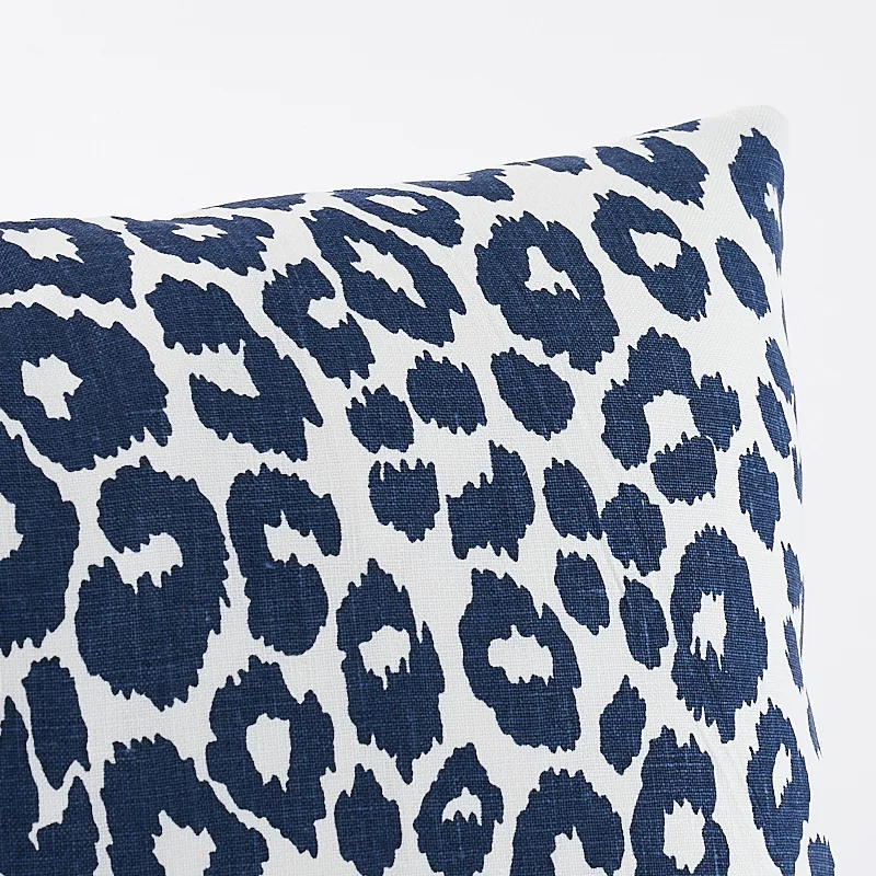 Schumacher Iconic Leopard Pillow in Ink (SO17572015)