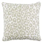 Schumacher Iconic Leopard Pillow in Linen