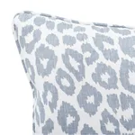Schumacher Iconic Leopard Pillow in Sky