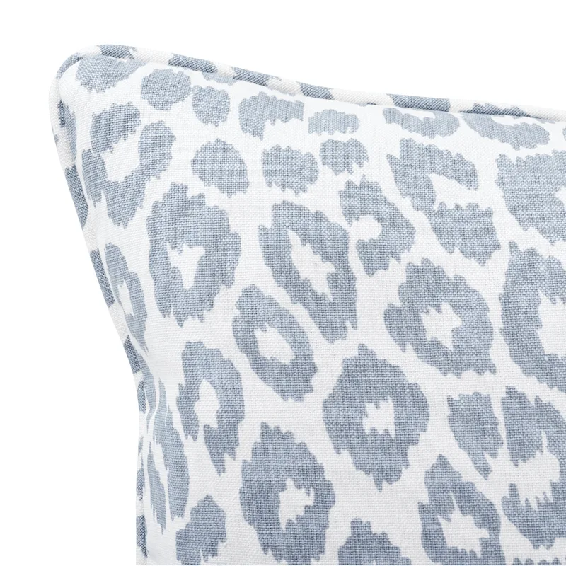 Schumacher Iconic Leopard Pillow in Sky (SO17645304)