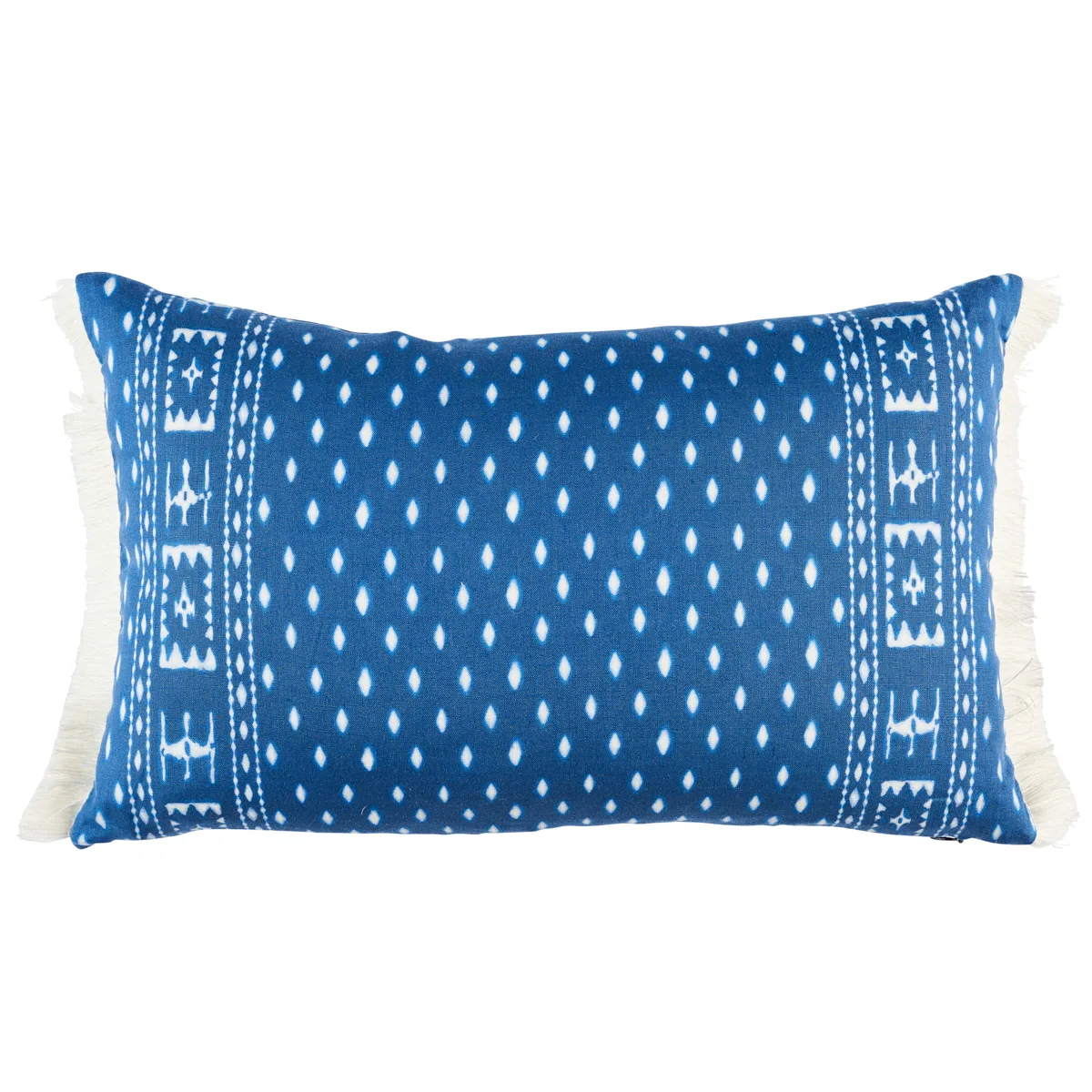 Schumacher Indah Batik Pillow in Indigo (SO18049014)