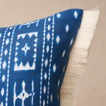 Schumacher Indah Batik Pillow in Indigo (SO18049014)