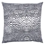 SO18105206 | Ink Wave Print I/O Pillow - Black Schumacher Ink Wave Print I/O Pillow in Black (SO18105206)
