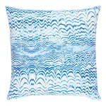 Schumacher Ink Wave Print I/O Pillow in Indigo (SO18105005)