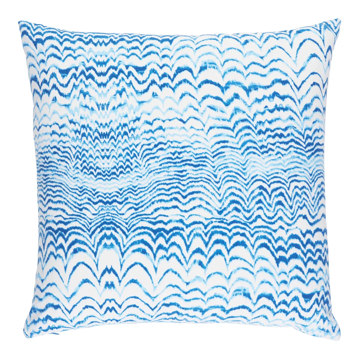 Schumacher Ink Wave Print I/O Pillow in Indigo (SO18105005)