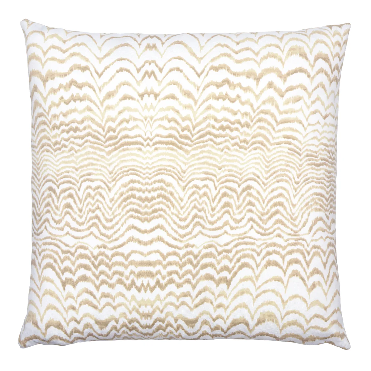 Schumacher Ink Wave Print I/O Pillow in Natural (SO18105104)