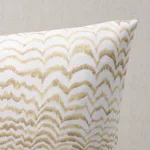 SO18105104 | Ink Wave Print I/O Pillow - Natural Schumacher Ink Wave Print I/O Pillow in Natural (SO18105104)
