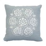 SO7749003 | Isla Hand Embroidery Pillow - Sky Schumacher Isla Hand Embroidery Pillow in Sky (SO7749003)