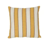 Isolde Stripe Pillow - Yellow Schumacher Isolde Stripe Pillow in Yellow