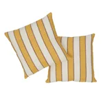 Isolde Stripe Pillow - Yellow Schumacher Isolde Stripe Pillow in Yellow