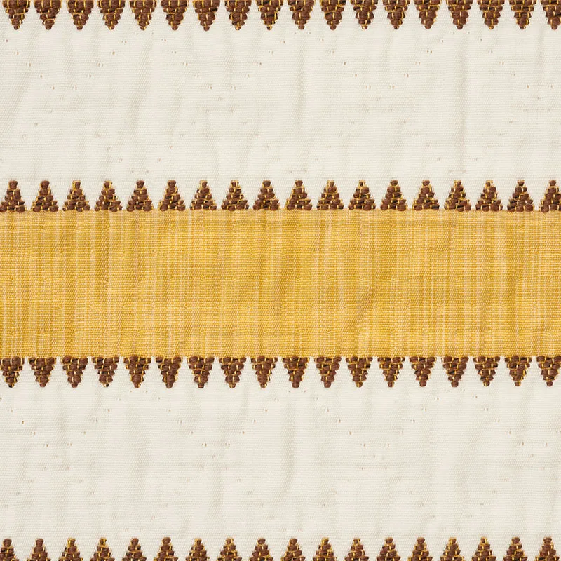 Isolde Stripe Pillow - Yellow Schumacher Isolde Stripe Pillow in Yellow
