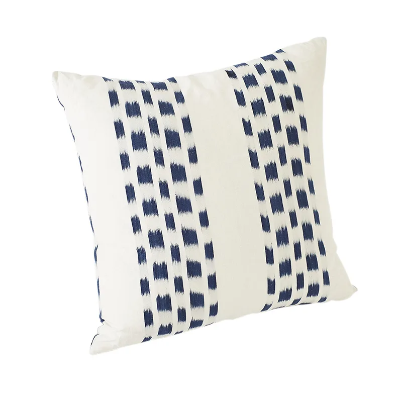 Schumacher Izmir Stripe Pillow in Indigo (SO6947105)