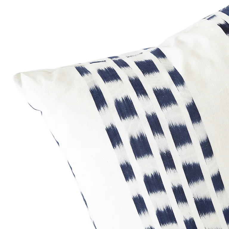 Schumacher Izmir Stripe Pillow in Indigo (SO6947105)