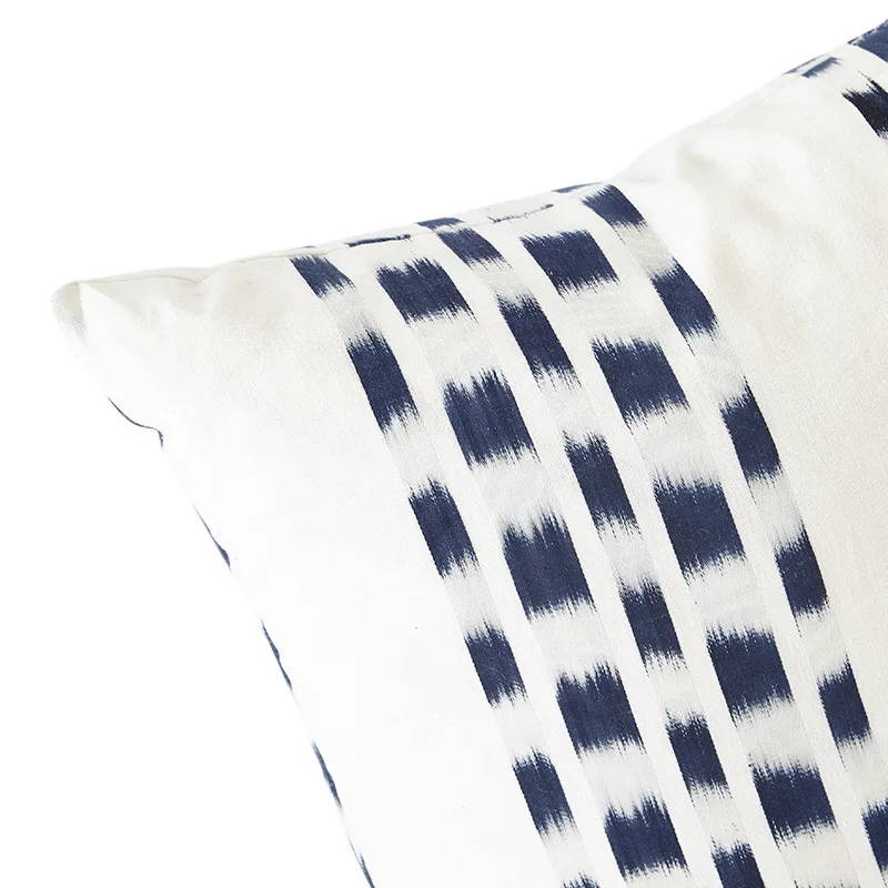Schumacher Izmir Stripe Pillow in Indigo (SO6947105)