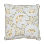 Schumacher Jackie Applique Pillow in Natural (SO7730005)