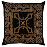 SO0001405 | Jafri Pillow - Black & Beige Schumacher Jafri Pillow in Black & Beige (SO0001405)