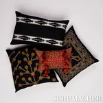 SO0001405 | Jafri Pillow - Black & Beige Schumacher Jafri Pillow in Black & Beige (SO0001405)
