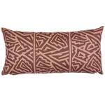 Schumacher Jagged Maze Pillow in Brown (SO18032118)