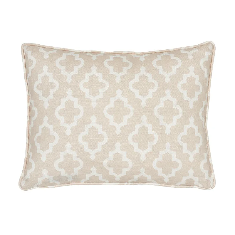 Schumacher Jake Pillow in Quiet Pink (SO17843012)