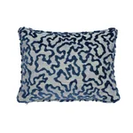 Janis Velvet Pillow - Blue Schumacher Janis Velvet Pillow in Blue