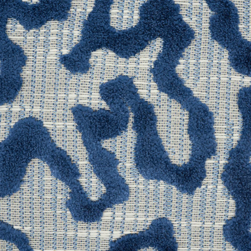 Schumacher Janis Velvet Pillow in Blue