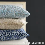 Janis Velvet Pillow - Champagne Schumacher Janis Velvet Pillow in Champagne