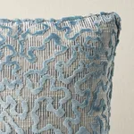 Janis Velvet Pillow - Moonstone Schumacher Janis Velvet Pillow in Moonstone