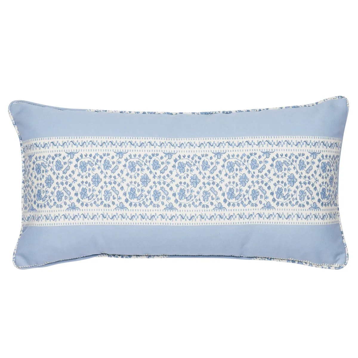 Schumacher Jasmine I/O Pillow in Indigo (SO18074018)