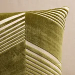 Jessie Cut Velvet Pillow - Olive Schumacher Jessie Cut Velvet Pillow in Olive
