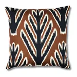 Jokhang Tiger Velvet Pillow - Brown & Black Schumacher Jokhang Tiger Velvet Pillow in Brown & Black
