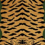 Jokhang Tiger Velvet Pillow - Peacock & Olive Schumacher Jokhang Tiger Velvet Pillow in Peacock & Olive