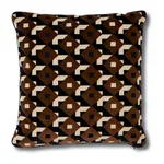 Jokhang Tiger Velvet Pillow - Red & Pink Schumacher Jokhang Tiger Velvet Pillow in Red & Pink